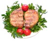 Link to enlarged view of P-011 - Boneless Pork Chop - Six 8 oz. Husker Chops