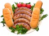 Link to enlarged view of B-031 - Cheddar Hot Brats - 5 lbs. of Lean Cheese Jalapeno Bratwurst